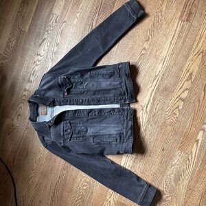 Levi’s faded Black Denim jacket.